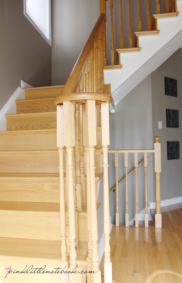 Painting A Stair Riser In 10 Seconds Or Less A Must Have Tool Pink Little Notebookpink Little Notebook