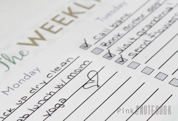 The Ultimate Weekly To Do List Free Printable Pink Little Notebookpink Little Notebook