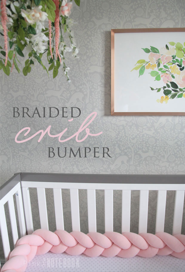 The Perfect Braided Crib Bumper From Juju Jake Pink Little