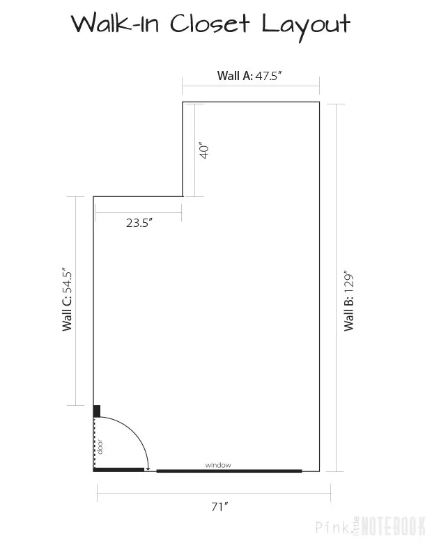 designing my walk-in closet layout